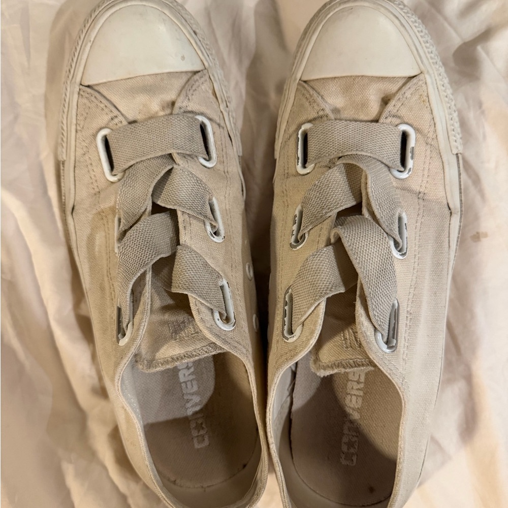 Converse Beige Slip-Ons from Japan